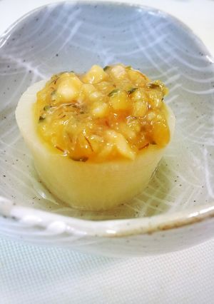 鶏肉味噌のコックリ ふろふき大根-レシピのメイン写真