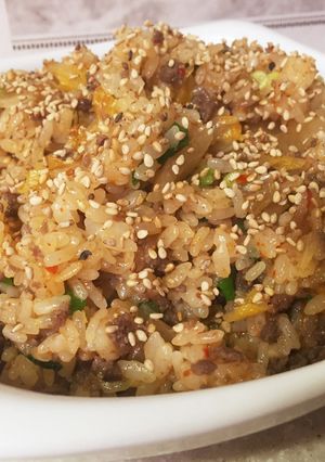美味いキムチ炊き込みご飯-レシピのメイン写真