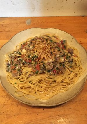 生イワシのトマトバジルパスタ-レシピのメイン写真