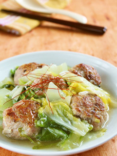 中華風肉団子と白菜の蒸し煮-レシピのメイン写真