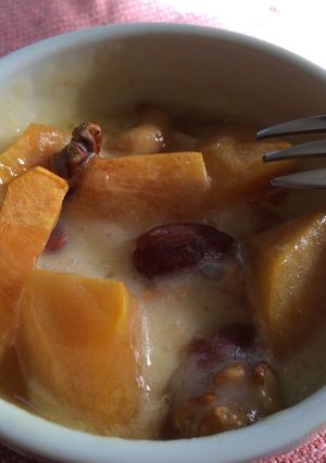 柿とナッツと蜂蜜のココットカマン-レシピのメイン写真