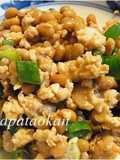 納豆とミンチの生姜炒め-レシピのメイン写真