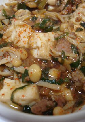 家にある材料で～　えのき入り麻婆豆腐★-レシピのメイン写真