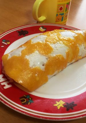 子供が喜ぶ！薄焼き卵のオムライス！-レシピのメイン写真
