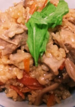 モウカザメときのこの炊き込みご飯-レシピのメイン写真