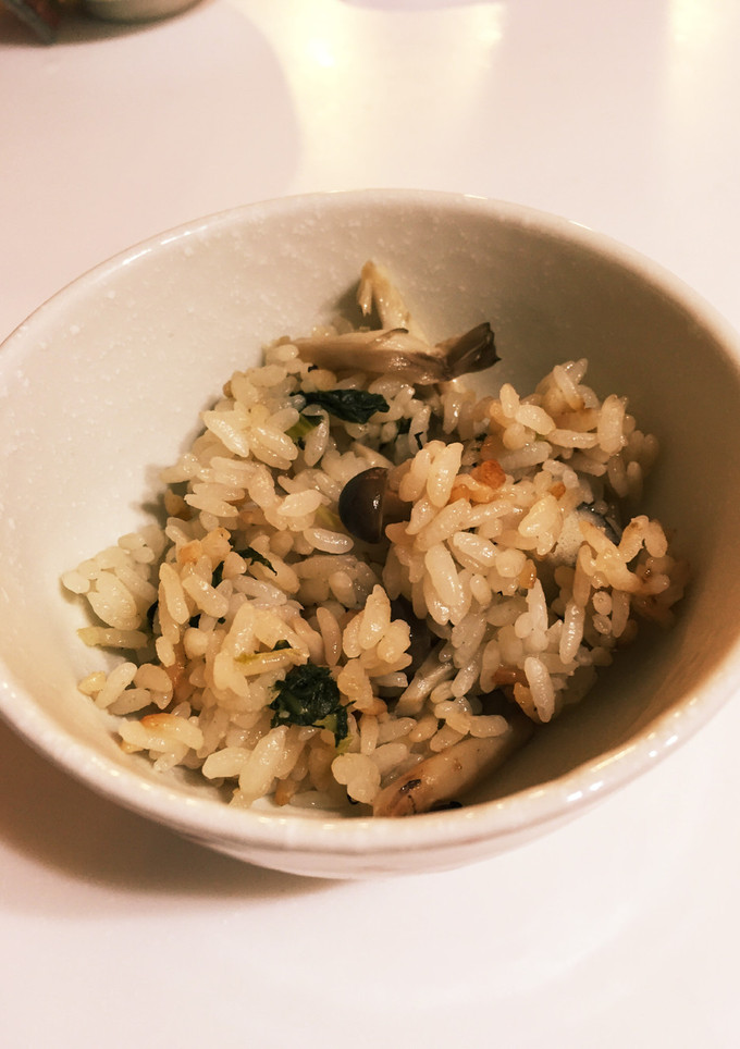 きのこと青菜の炊き込みごはん-レシピのメイン写真