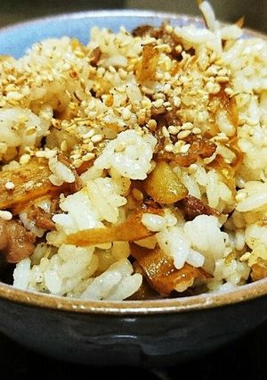 牛肉とゴボウの混ぜごはん-レシピのメイン写真