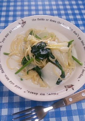 簡単！カップスープdeクリームパスタ♪-レシピのメイン写真