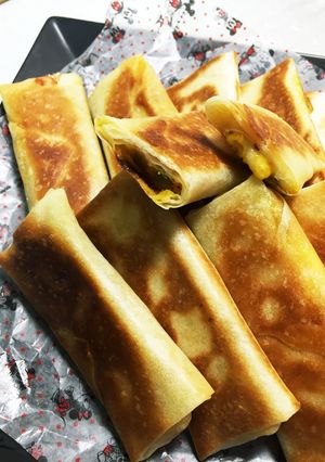カボチャの煮物でリメイク春巻き♩-レシピのメイン写真