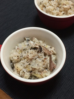 秋刀魚と揚げ焼き大根の炊き込みご飯-レシピのメイン写真