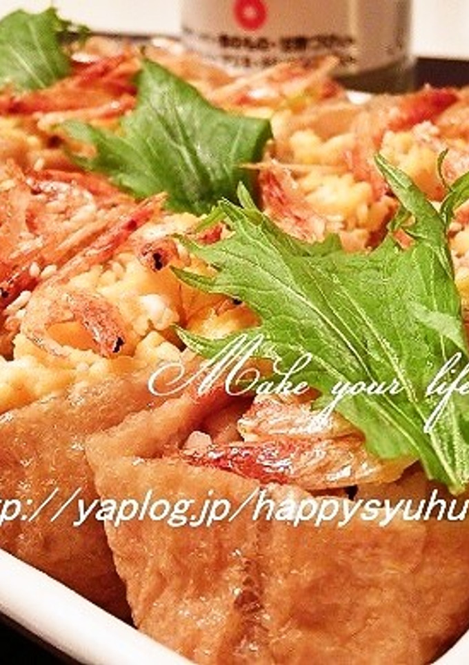 桜えびと炒り卵de☆いなりずし-レシピのメイン写真