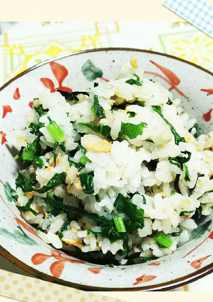 大根葉と鮭フレークで簡単混ぜご飯！-レシピのメイン写真