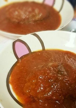 トマトソース煮込みハンバーグ-レシピのメイン写真