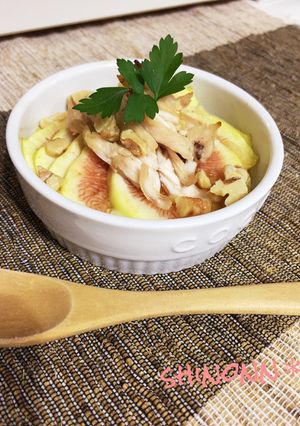 蒸し鶏といちじくのココットカマン-レシピのメイン写真