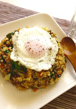 大豆のお肉で！春菊入り☆美ドライカレー-レシピのメイン写真