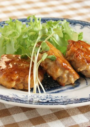 あらびき鶏つくねバーグ-レシピのメイン写真
