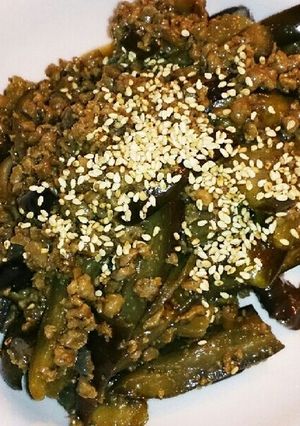 大豆ミンチ茄子炒め-レシピのメイン写真