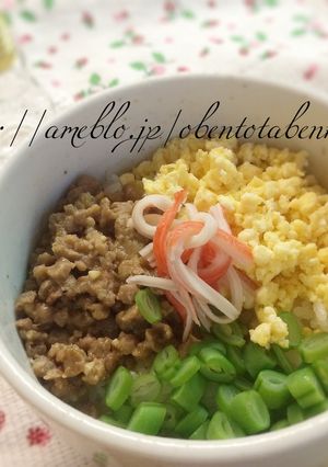 肉味噌三色丼-レシピのメイン写真