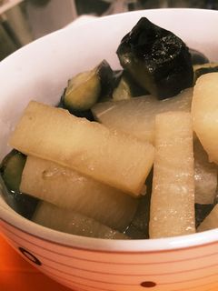 秋ナスと大根の煮物-レシピのメイン写真