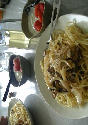 ポルチーニ茸のクリームパスタ-レシピのメイン写真