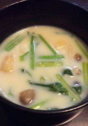 豆乳のお味噌汁-レシピのメイン写真