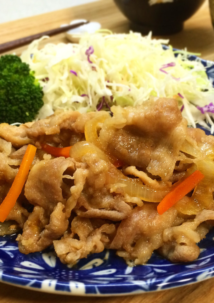 定番おかず！定食屋さん風♡豚の生姜焼き-レシピのメイン写真