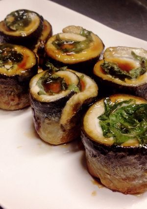 簡単！秋刀魚の紫蘇巻き 照り焼きロール-レシピのメイン写真