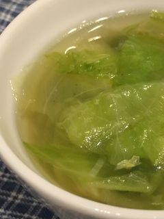 レタスのスープ-レシピのメイン写真