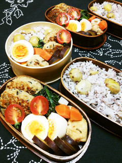 鶏つくねハンバーグ♪ お弁当-レシピのメイン写真