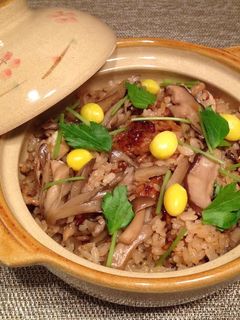キノコの炊き込みご飯-レシピのメイン写真