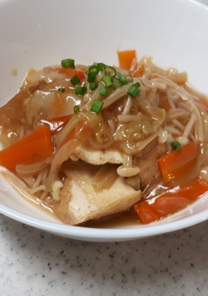 厚揚げの中華風白菜あんかけ-レシピのメイン写真