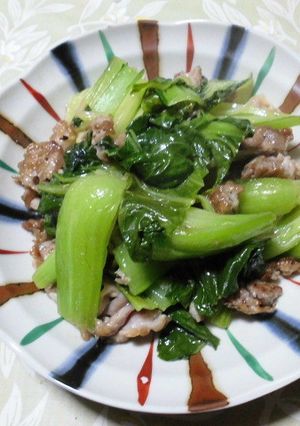 創味シャンタンDXで簡単青菜炒め-レシピのメイン写真