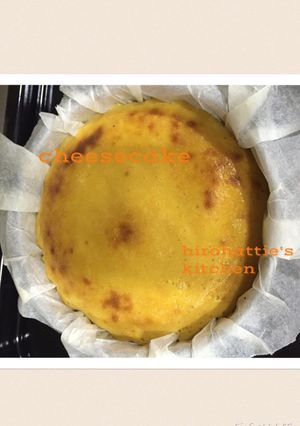 生クリーム・バターなし!柿のチーズケーキ-レシピのメイン写真