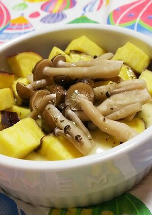 秋満載♪さつま芋としめじのココットカマン-レシピのメイン写真