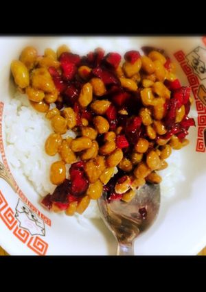 ズボラしば漬け納豆丼-レシピのメイン写真