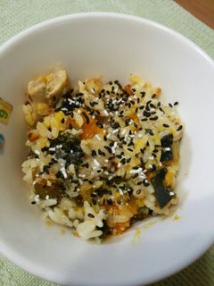 冷蔵庫の残り物で炊き込みごはん-レシピのメイン写真