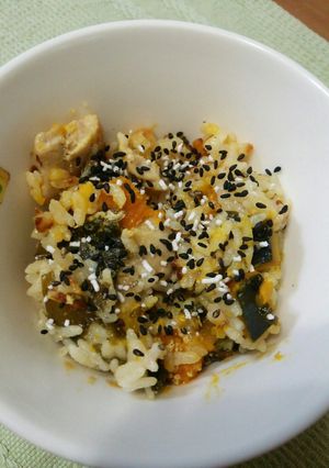 冷蔵庫の残り物で炊き込みごはん-レシピのメイン写真