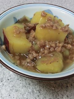 大豆のお肉でさつまいものそぼろあん-レシピのメイン写真