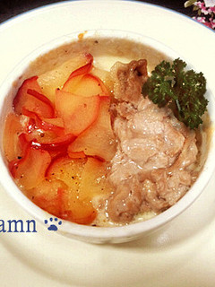 りんごと豚肉のココットカマン-レシピのメイン写真