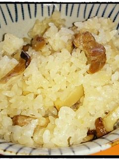 塩豚とエリンギの炊き込みご飯-レシピのメイン写真