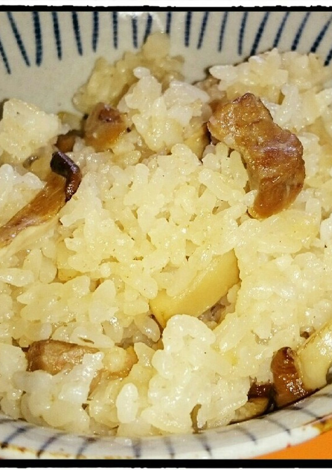 塩豚とエリンギの炊き込みご飯-レシピのメイン写真