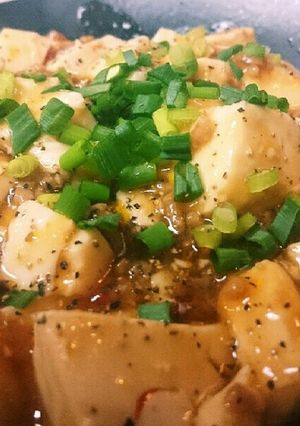 レンチン♪包丁いらずで♪簡単~麻婆豆腐丼-レシピのメイン写真