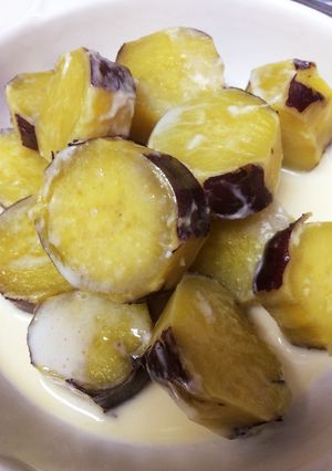 さつまいもの練乳煮-レシピのメイン写真