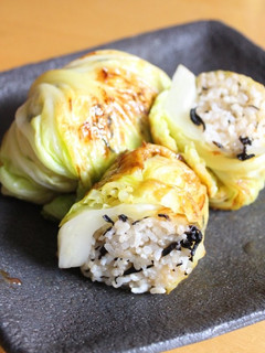 ✿発芽米 ロールキャベツ焼きおにぎり✿-レシピのメイン写真