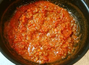 大豆のお肉・ミンチタイプでミートソース-レシピのメイン写真
