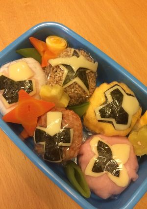 材料シンプルなニンニンジャー 弁当-レシピのメイン写真