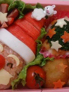 キャラ弁 簡単サンタクロース-レシピのメイン写真
