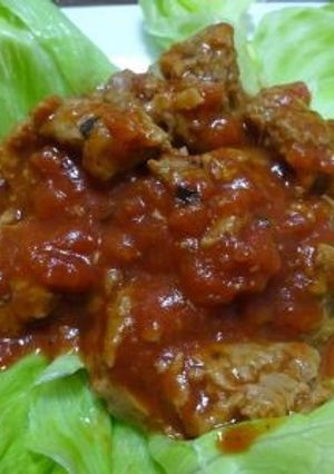 大豆のお肉のトマト炒め-レシピのメイン写真