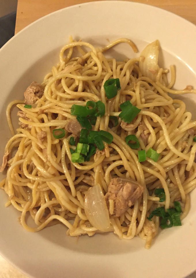 簡単 ツナと玉ねぎの和風スパゲティ-レシピのメイン写真