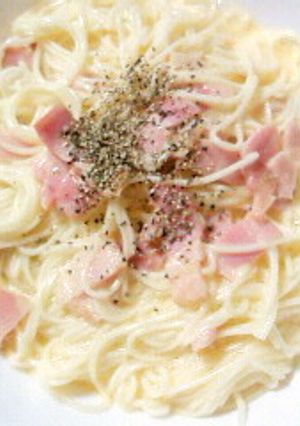 カルボナーラ風そうめん-レシピのメイン写真
